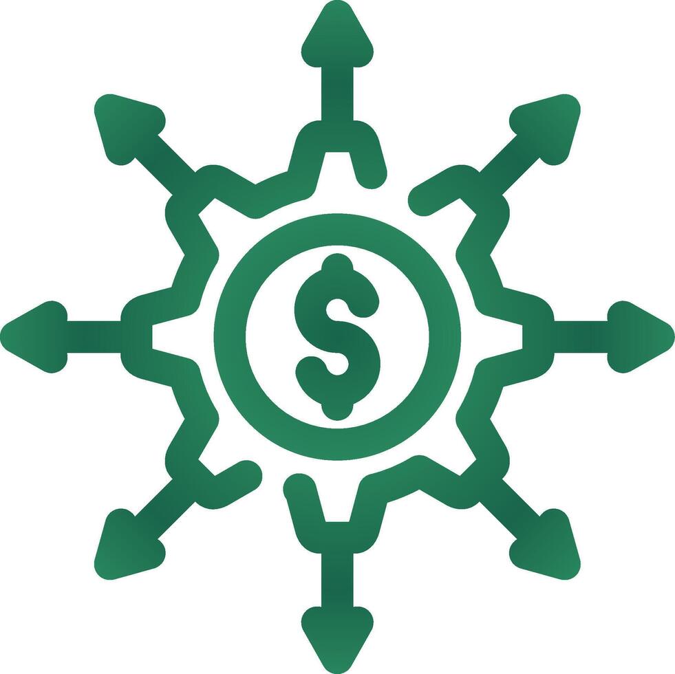 Crowdfunding Portal Creative Icon Design vector