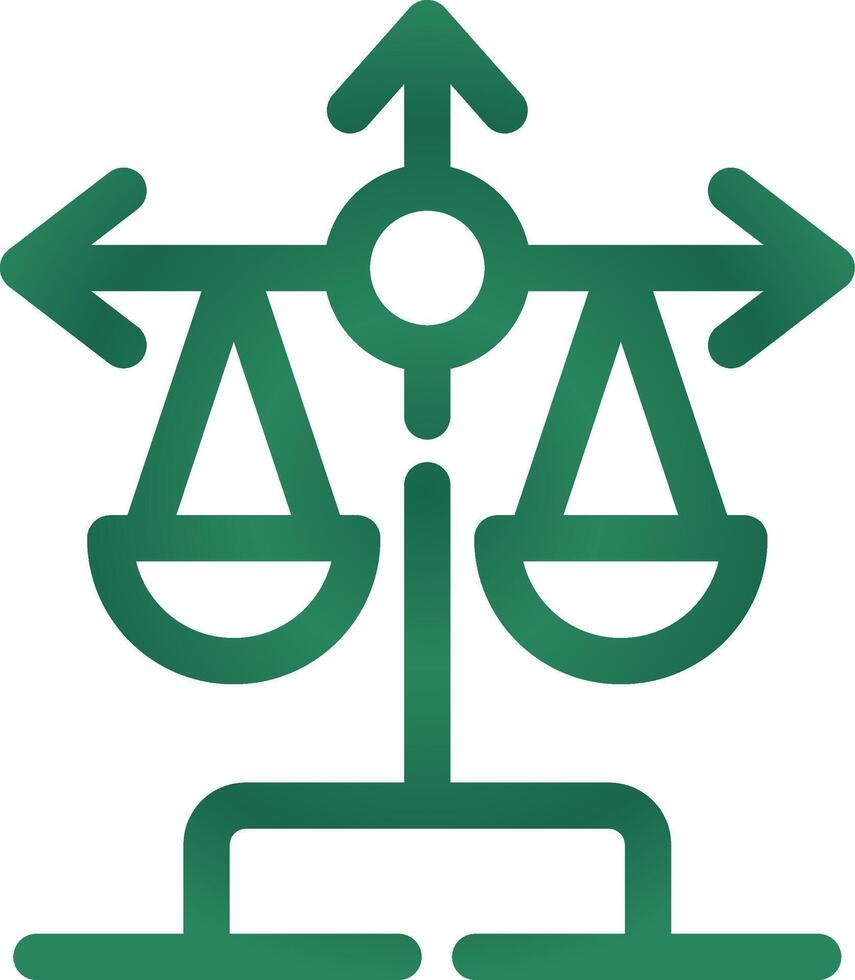 Balance Scale Creative Icon Design vector