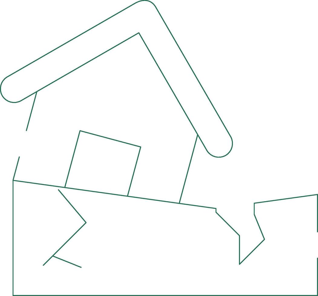 Earthquake Creative Icon Design vector