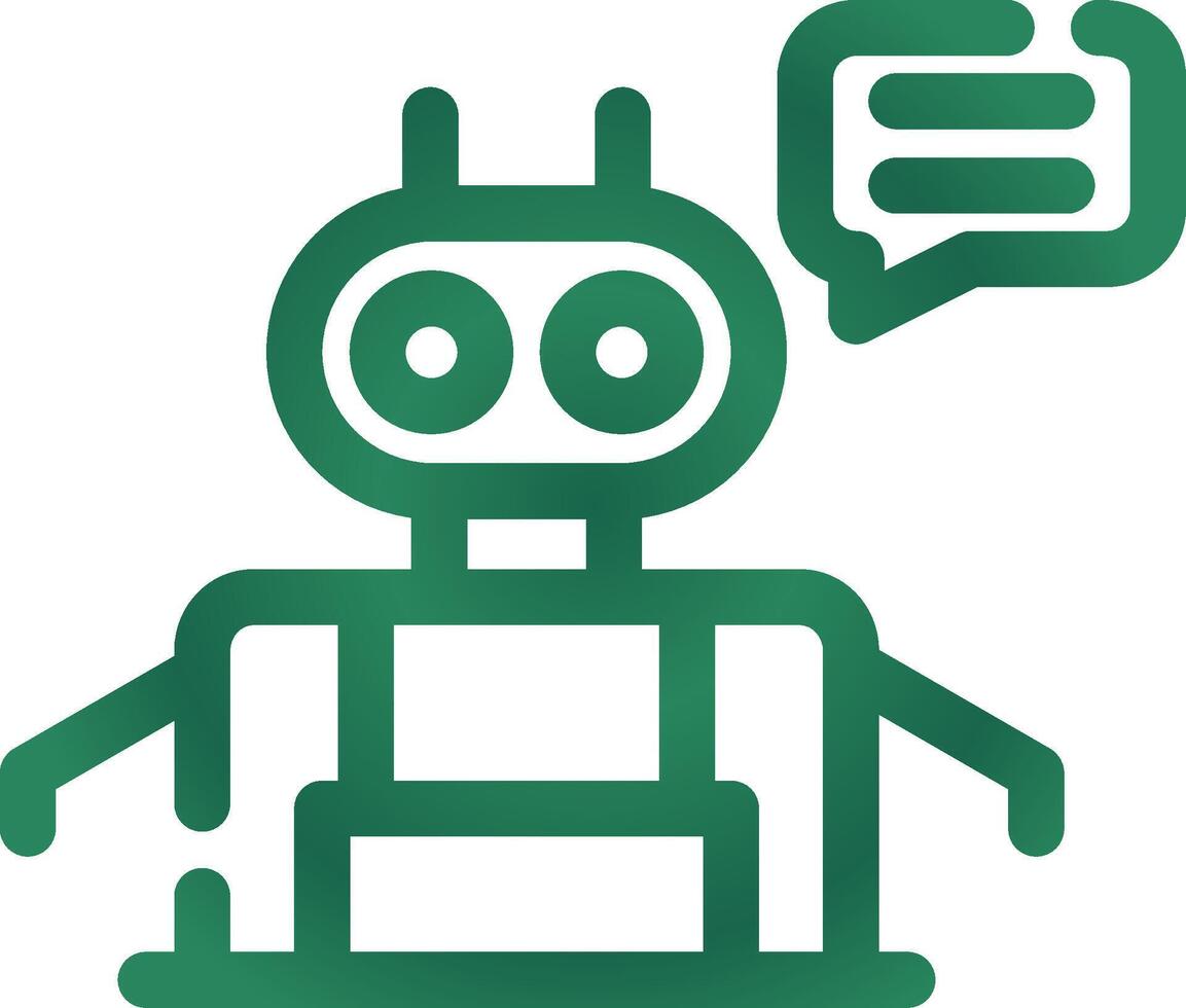 Chatbot Creative Icon Design vector
