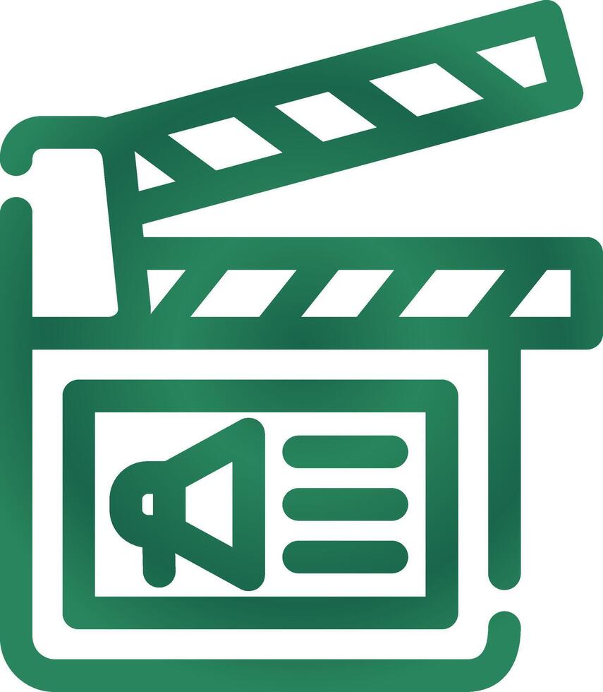 Cinema Ad Creative Icon Design vector