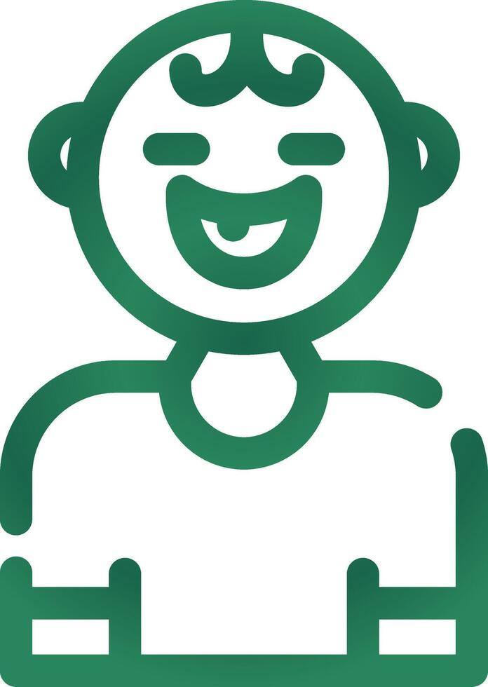 Baby Smile Creative Icon Design vector