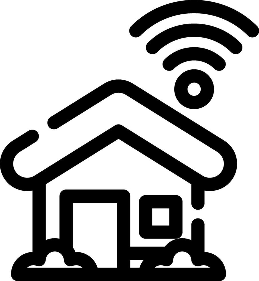 Smart Home Creative Icon Design vector