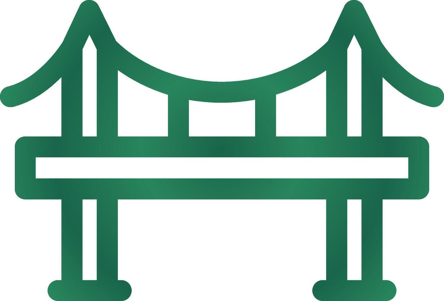 Bridge Creative Icon Design vector