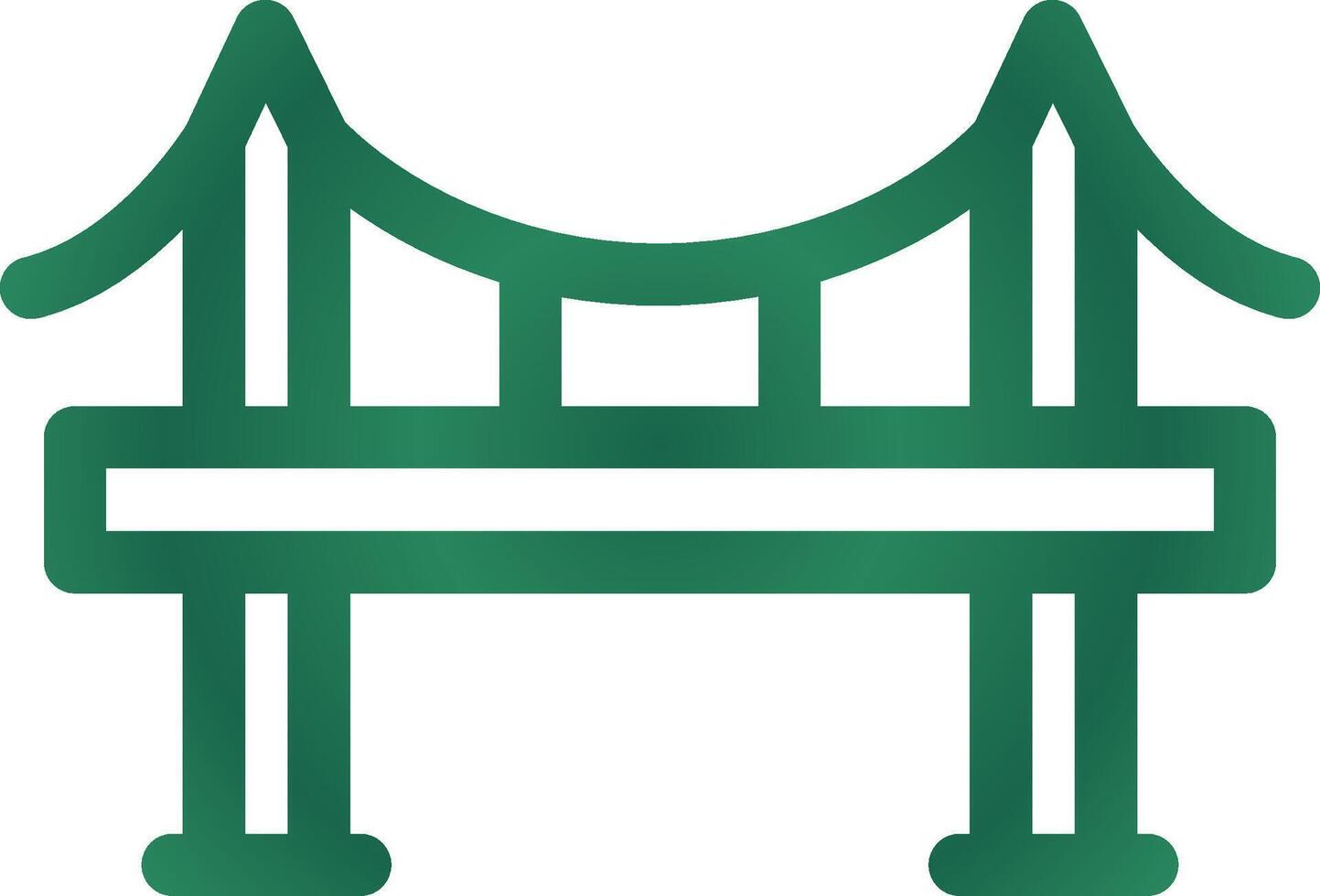 diseño de icono creativo de puente vector