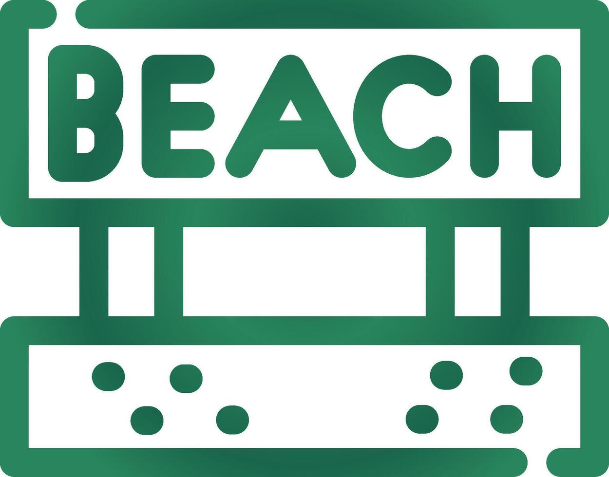 Beach Creative Icon Design vector