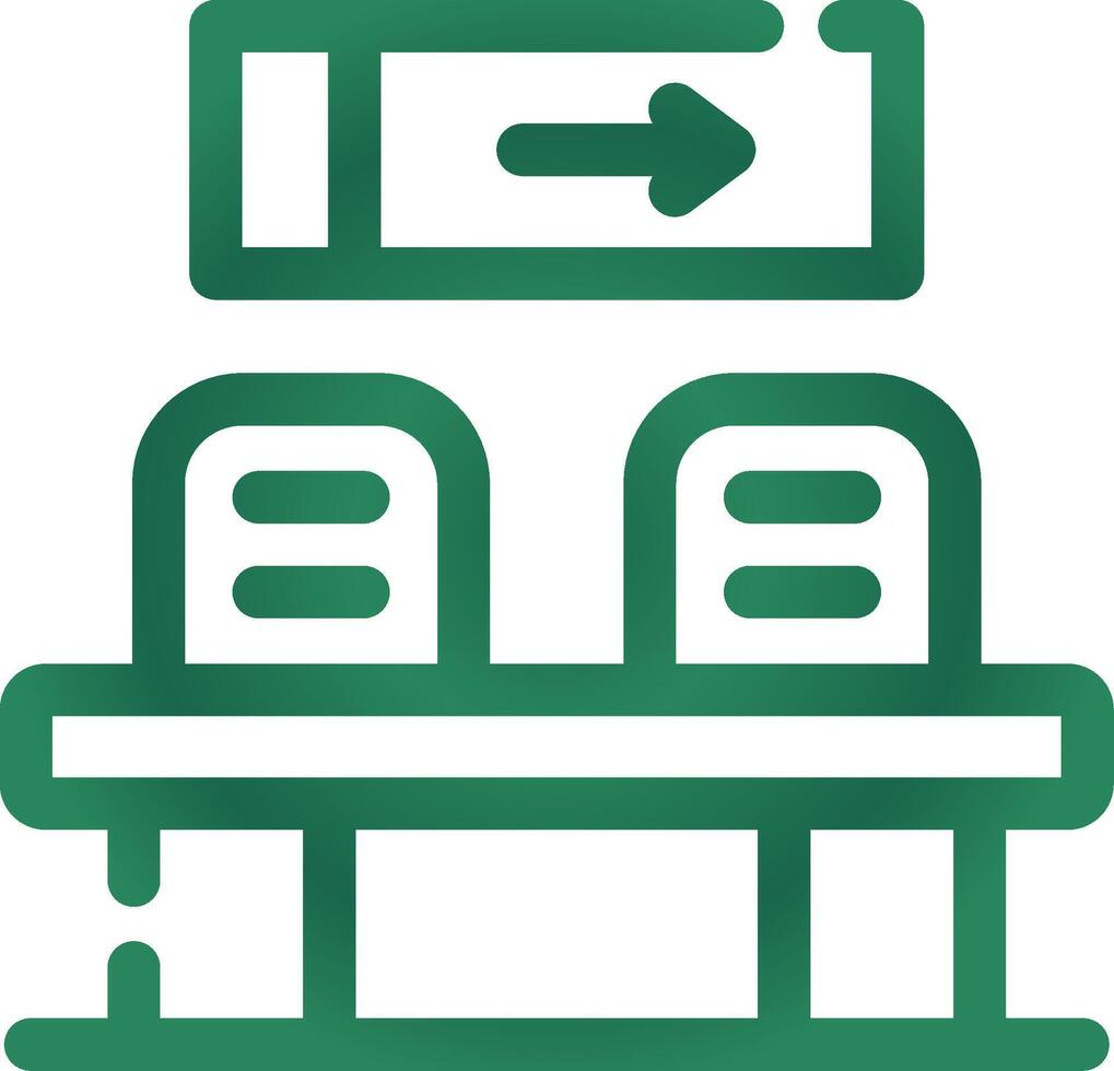 Waiting Room Creative Icon Design vector