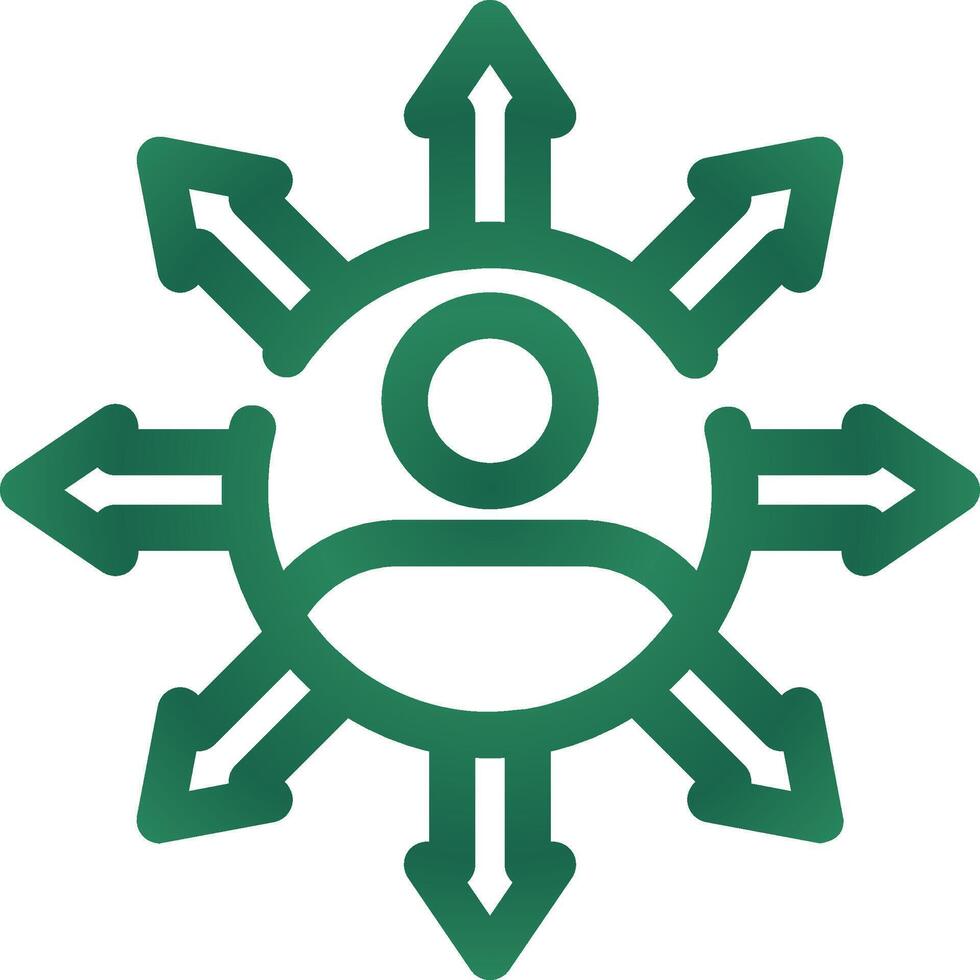 Influence Creative Icon Design vector