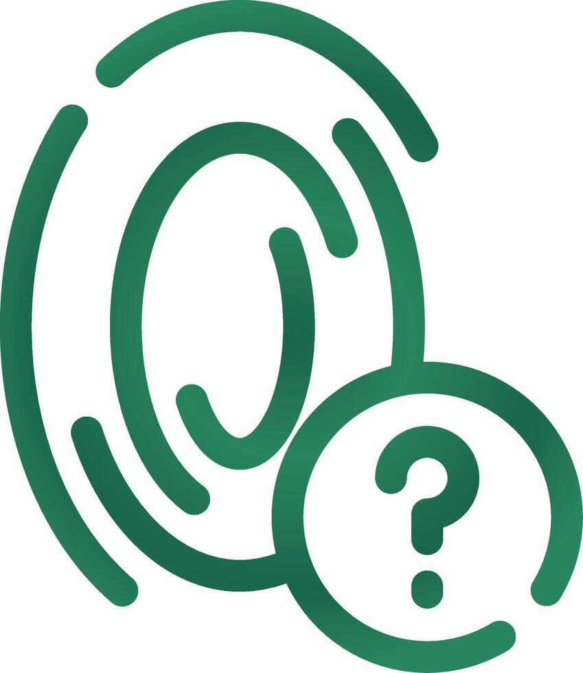 Fingerprint Creative Icon Design vector