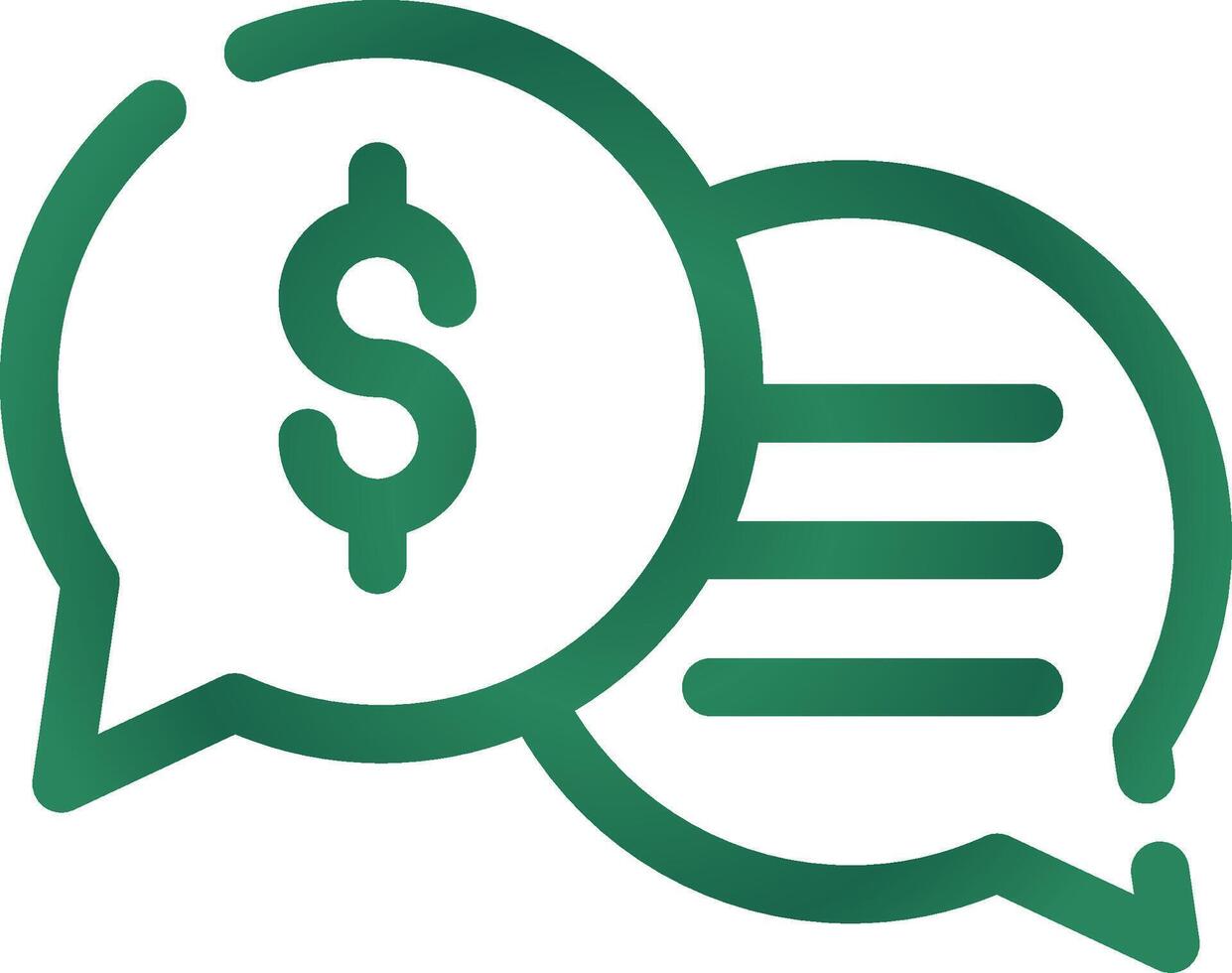 Business Dialog Creative Icon Design vector