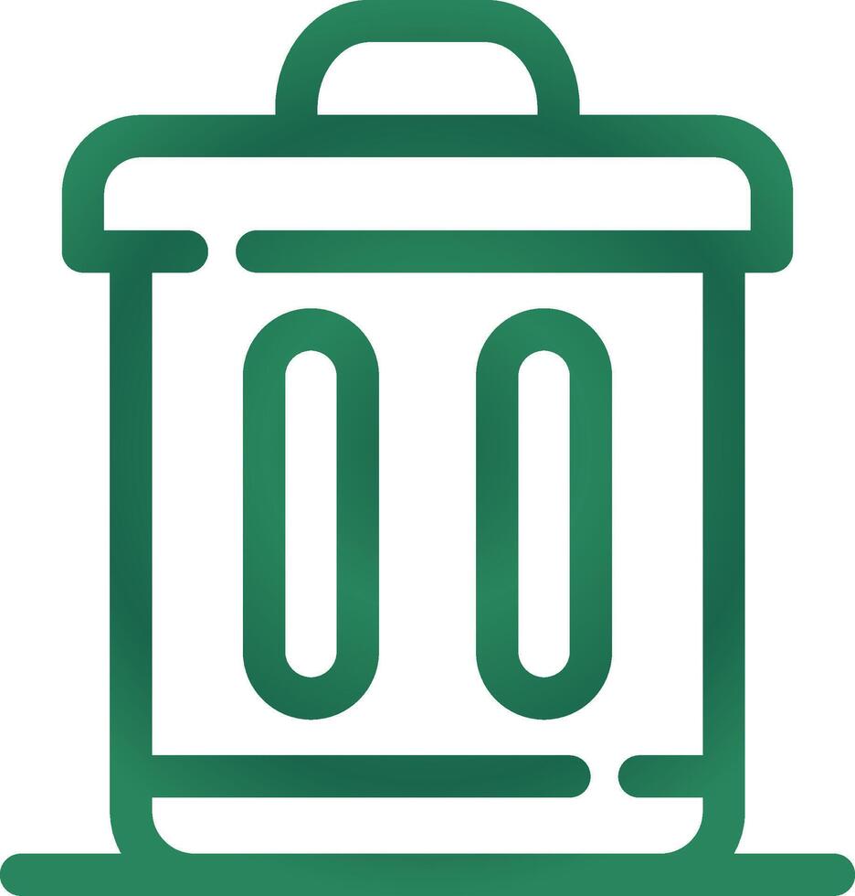 Trash Bin Creative Icon Design vector