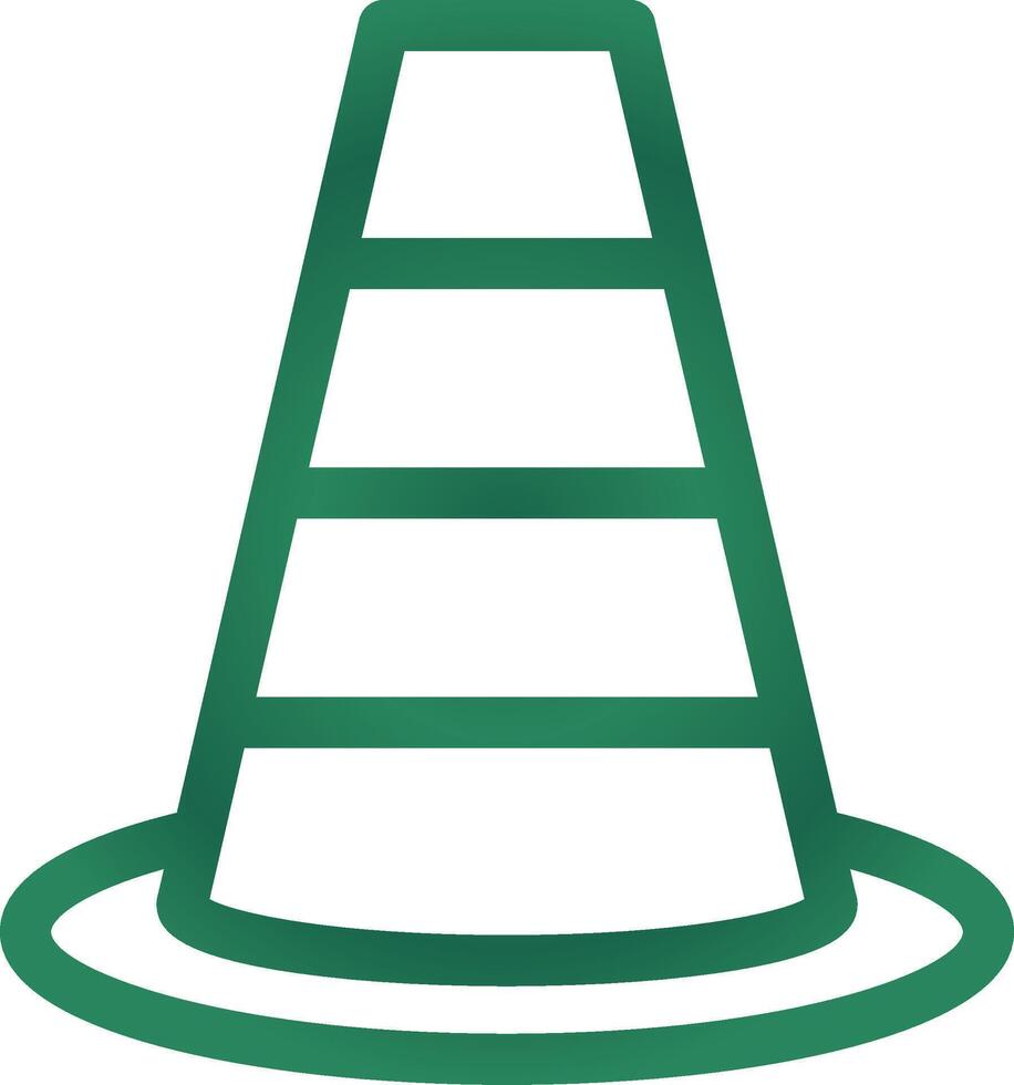 Traffic Cone Creative Icon Design vector
