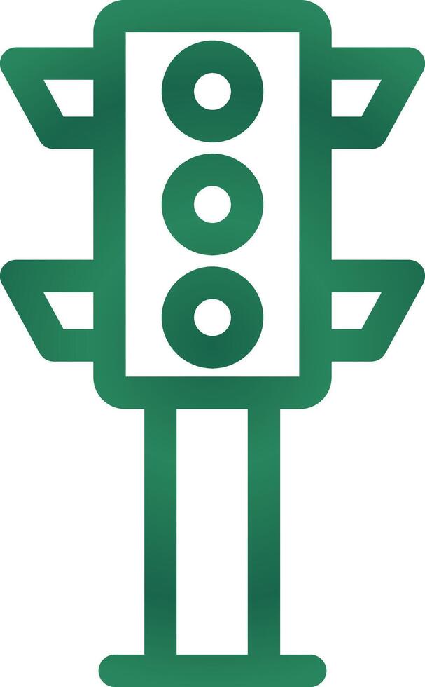Traffic Light Creative Icon Design vector