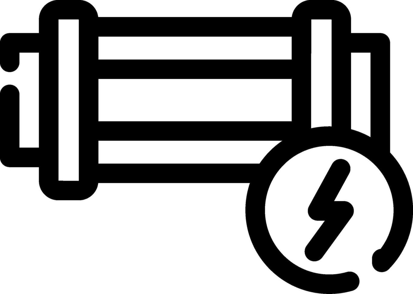 Electric Fence Creative Icon Design vector