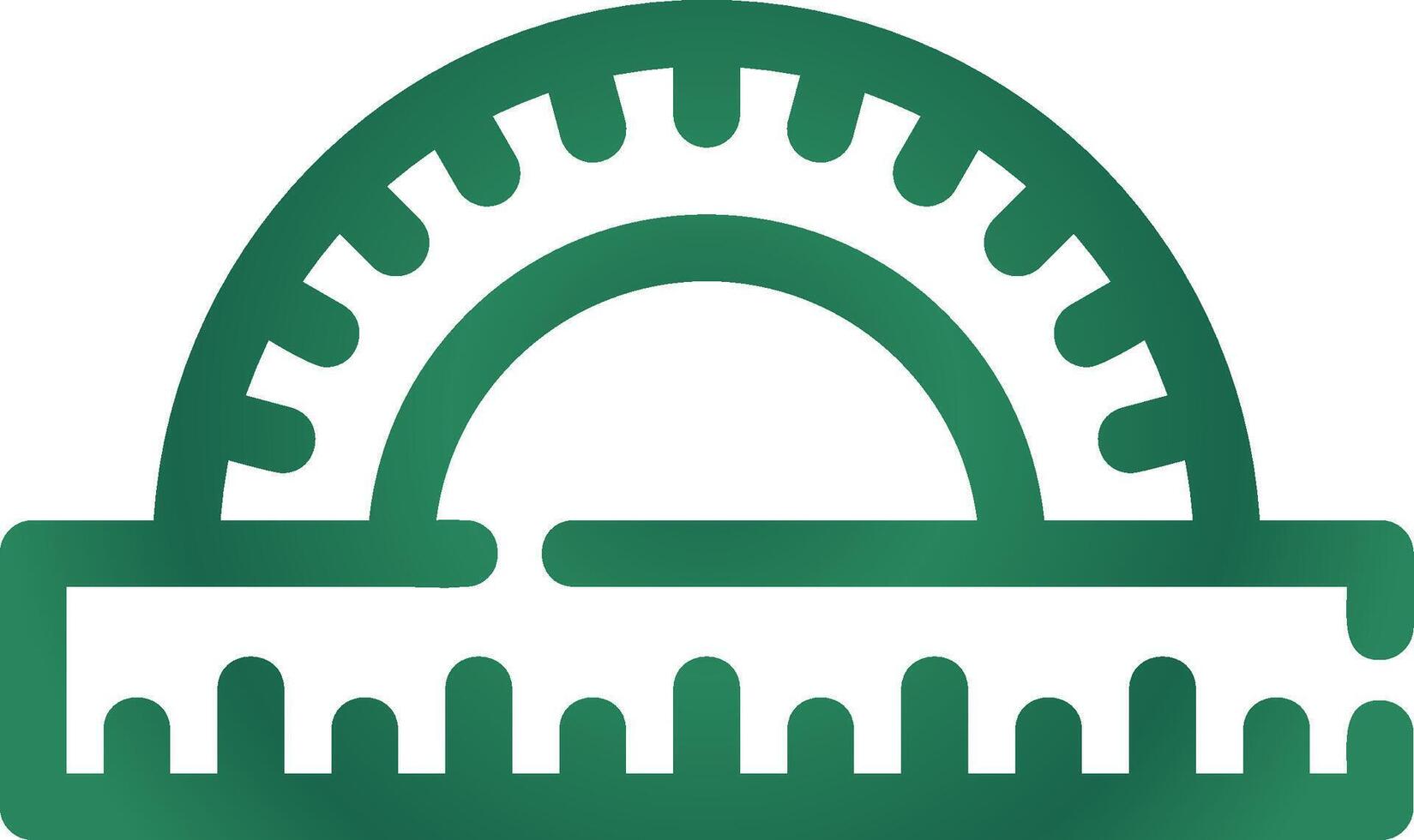 Protractor Creative Icon Design vector