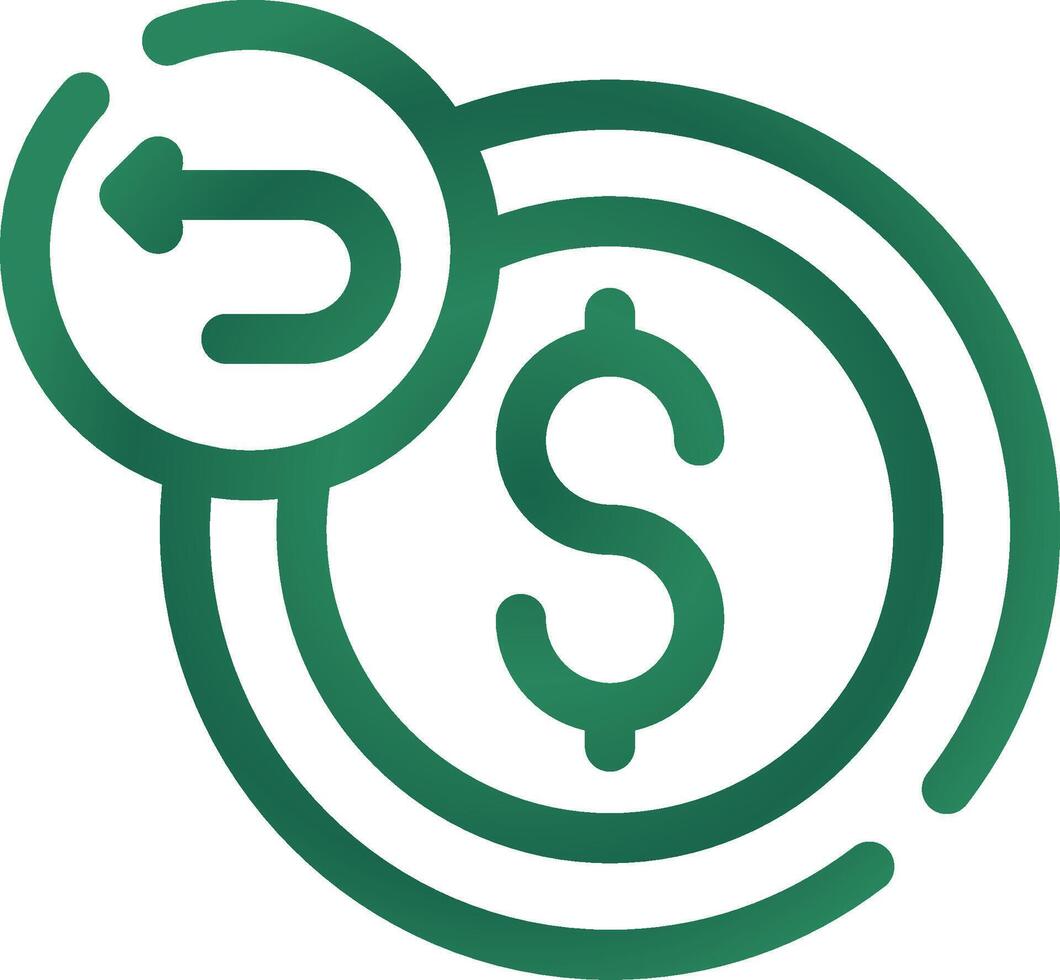 Refund Creative Icon Design vector