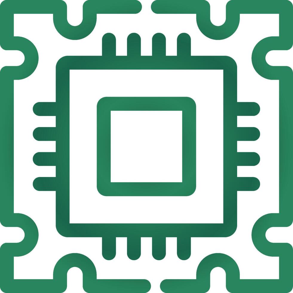 Processor Creative Icon Design vector