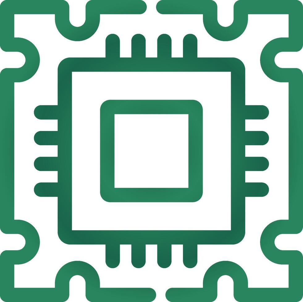 Processor Creative Icon Design vector