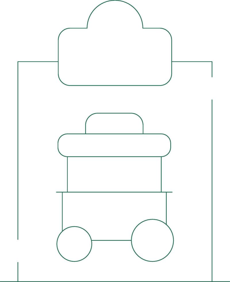 Cart Registration Creative Icon Design vector