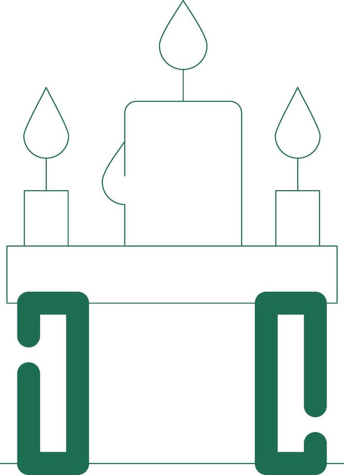 Candles Creative Icon Design vector