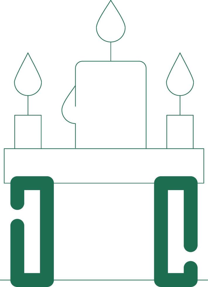 velas creativo icono diseño vector