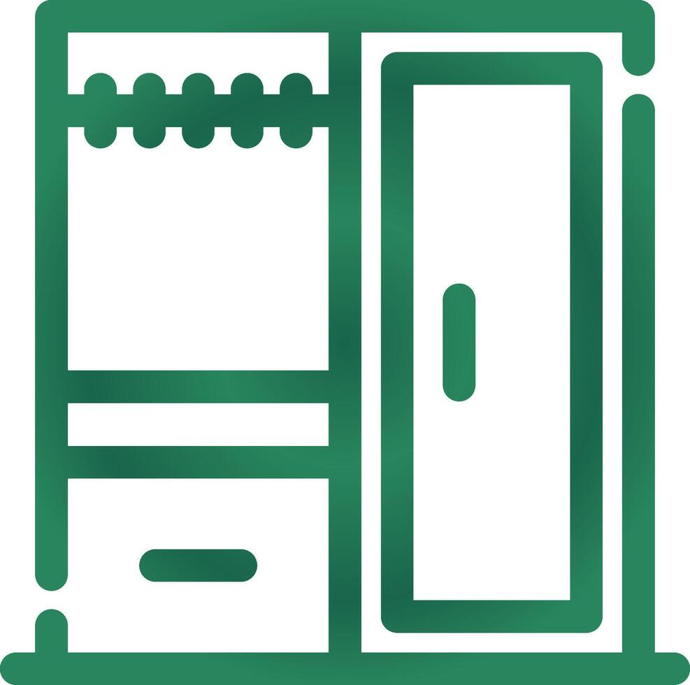 Wardrobe Creative Icon Design vector