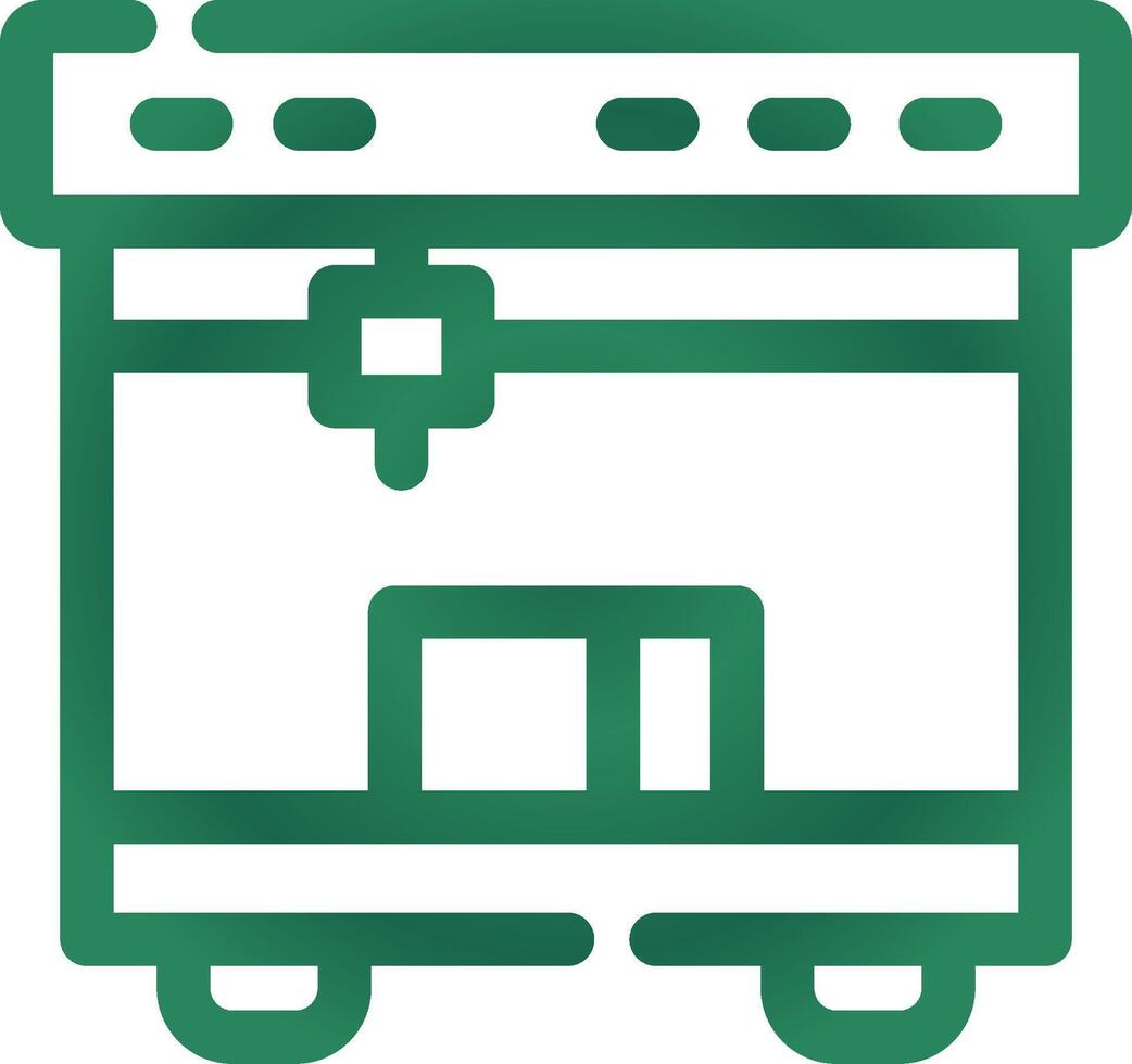 3D Printing Creative Icon Design vector