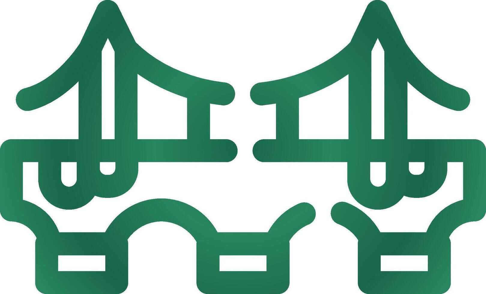 Bridge Creative Icon Design vector