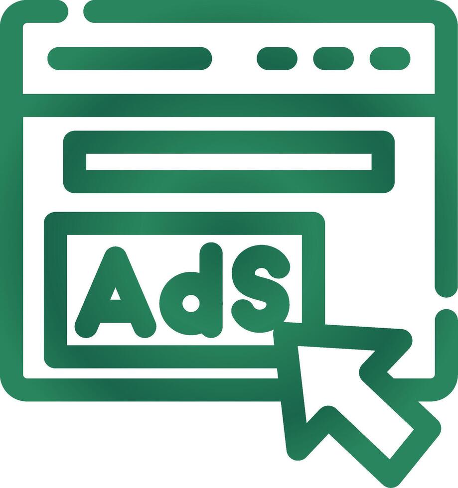 Advertising Creative Icon Design vector