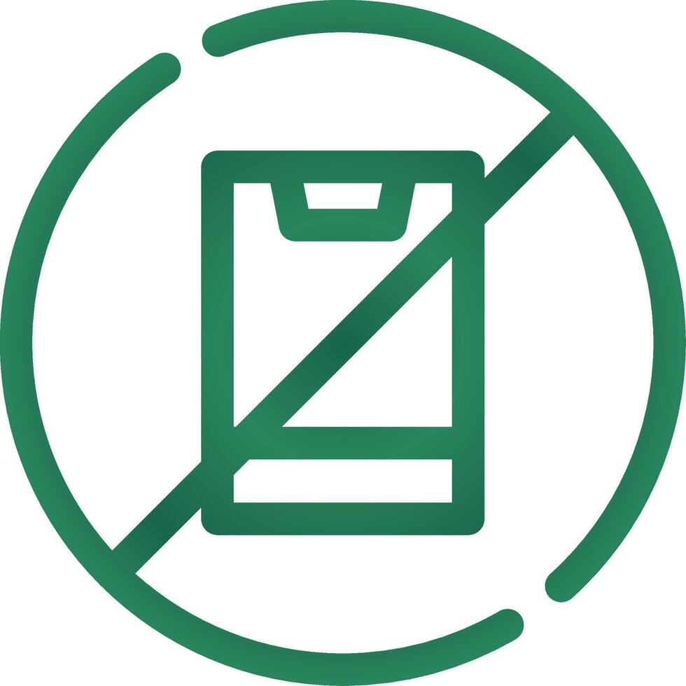 No Phone Creative Icon Design vector