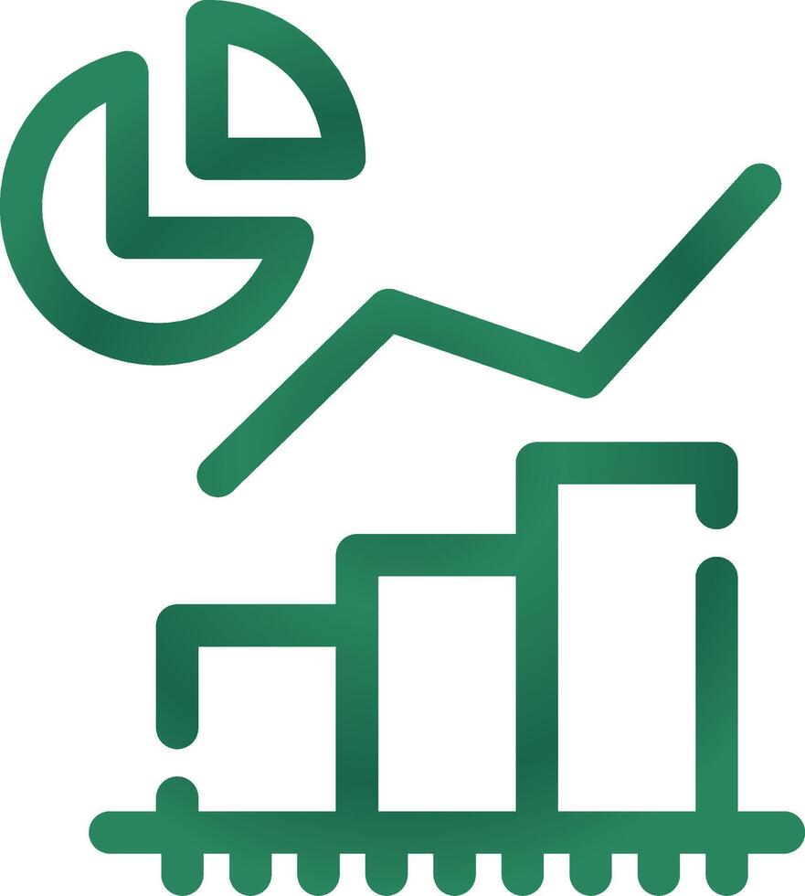 Statistical Analysis Creative Icon Design vector