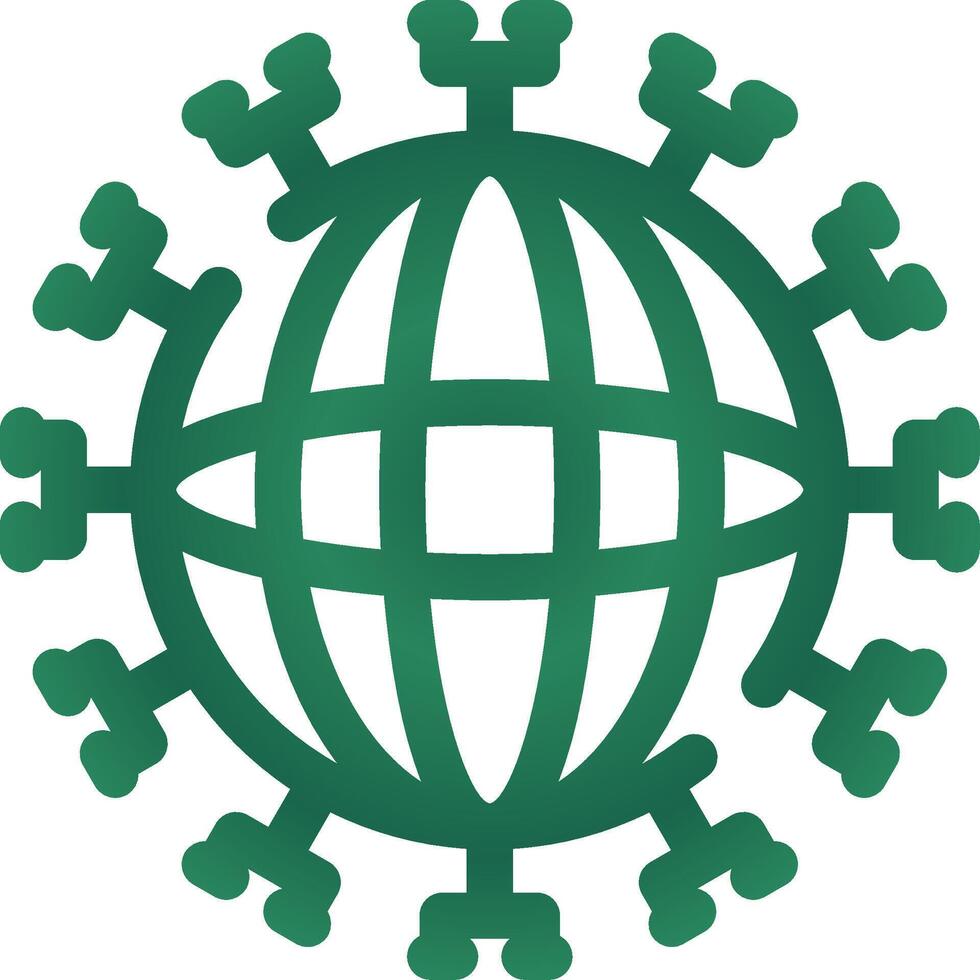 Global Network Creative Icon Design vector