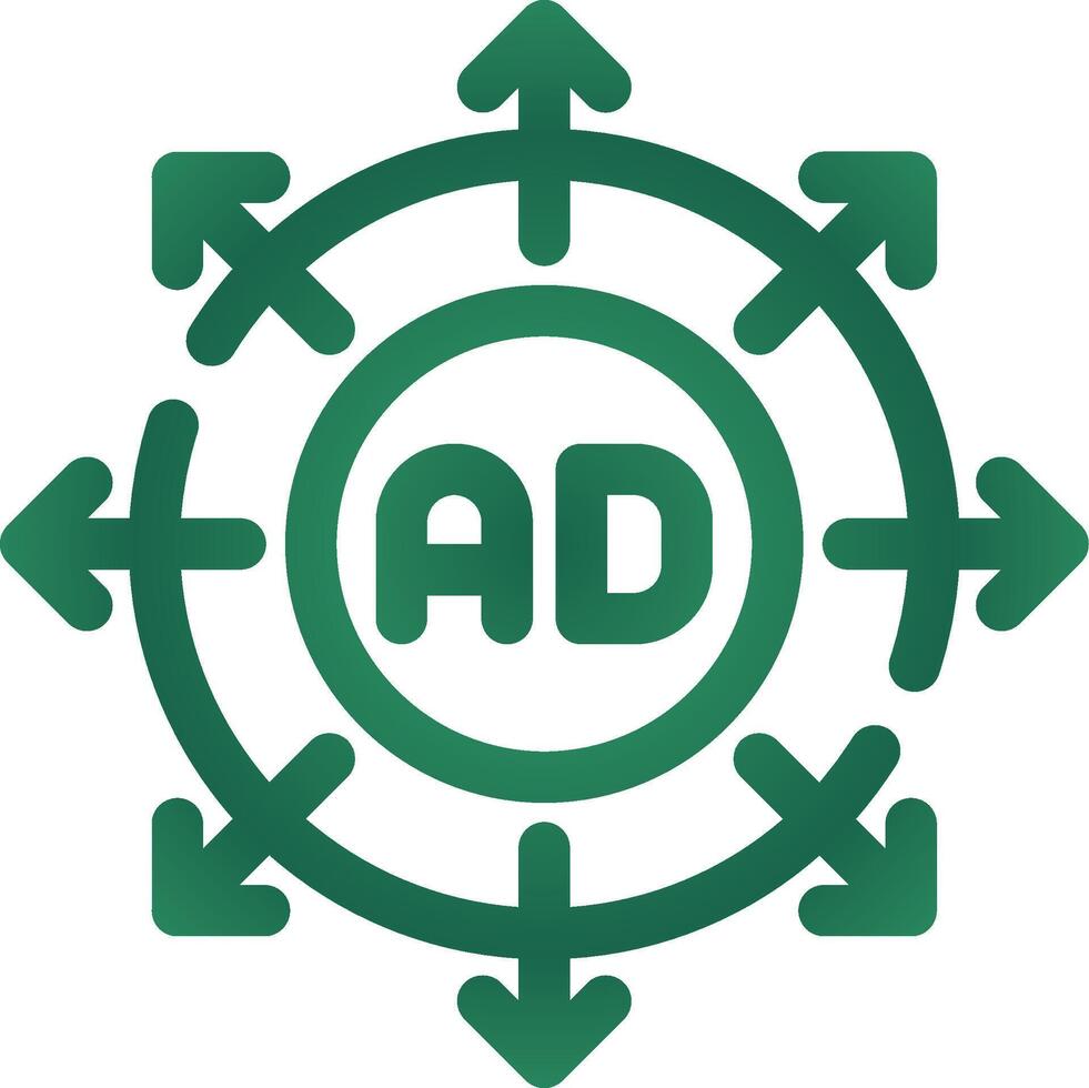 Advertising Submission Creative Icon Design vector