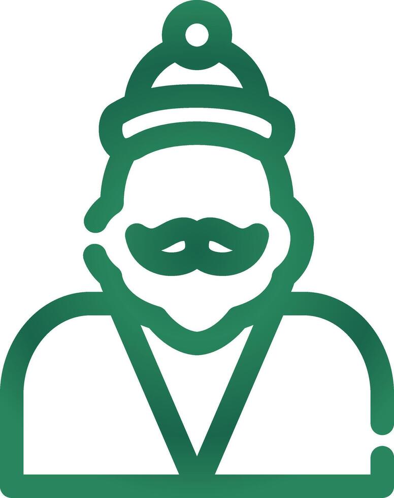 diseño de icono creativo de santa claus vector