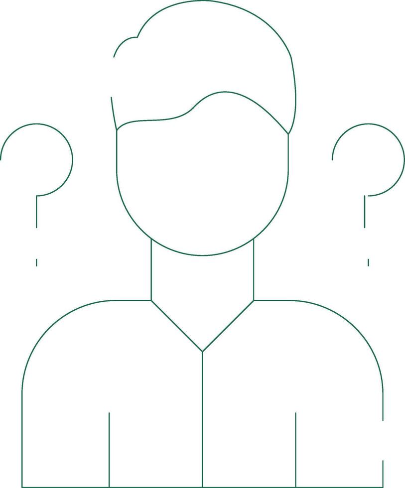 Uncertainty Creative Icon Design vector