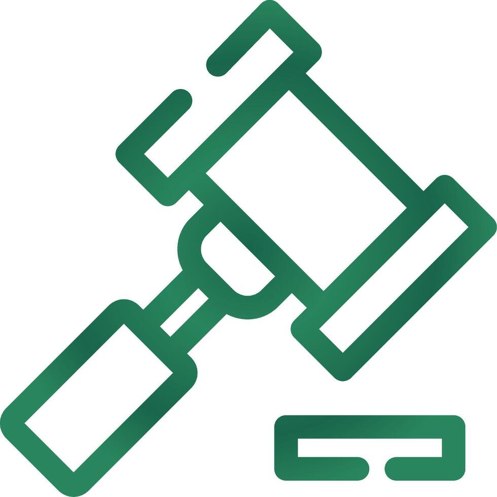 Gavel Creative Icon Design vector