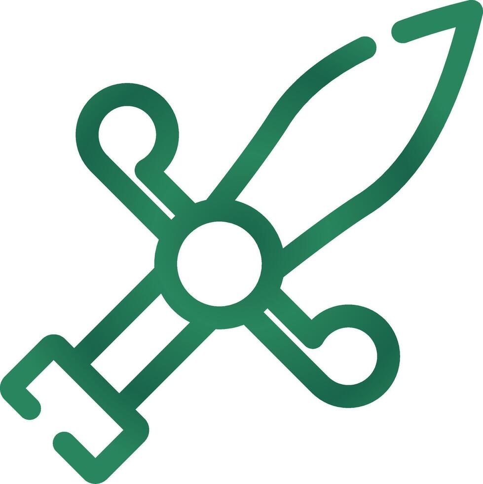 Dagger Creative Icon Design vector