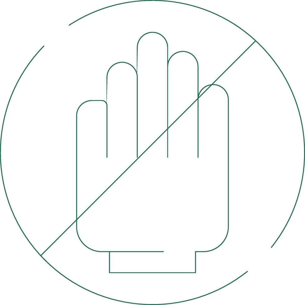 Restriction Creative Icon Design vector