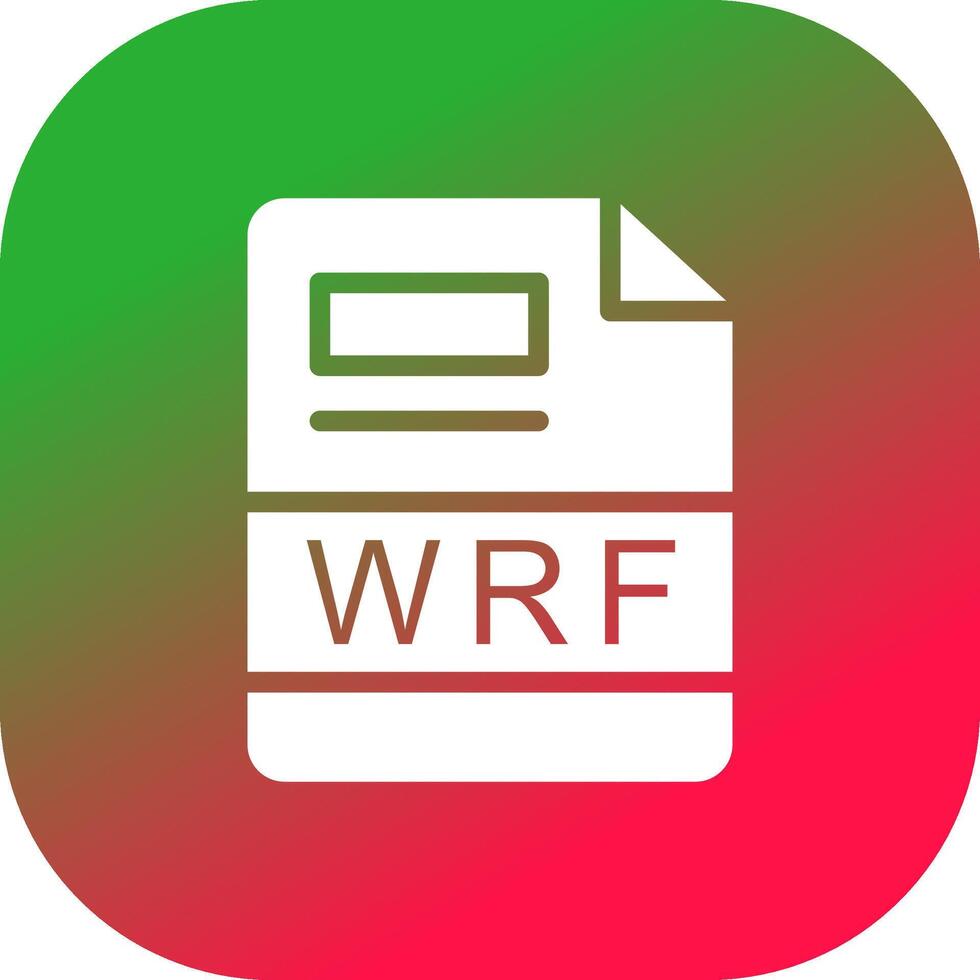 WRF Creative Icon Design vector