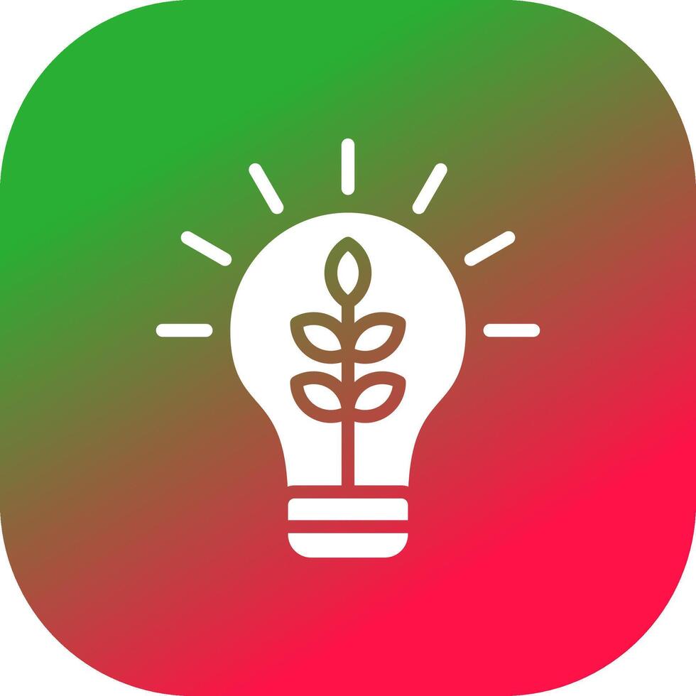 Ecological Bulb Creative Icon Design vector