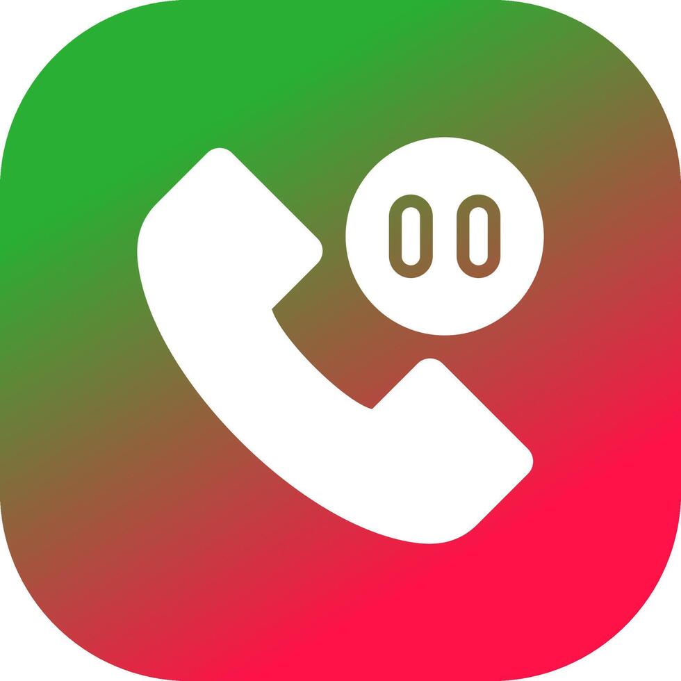 Phone Pause Creative Icon Design vector