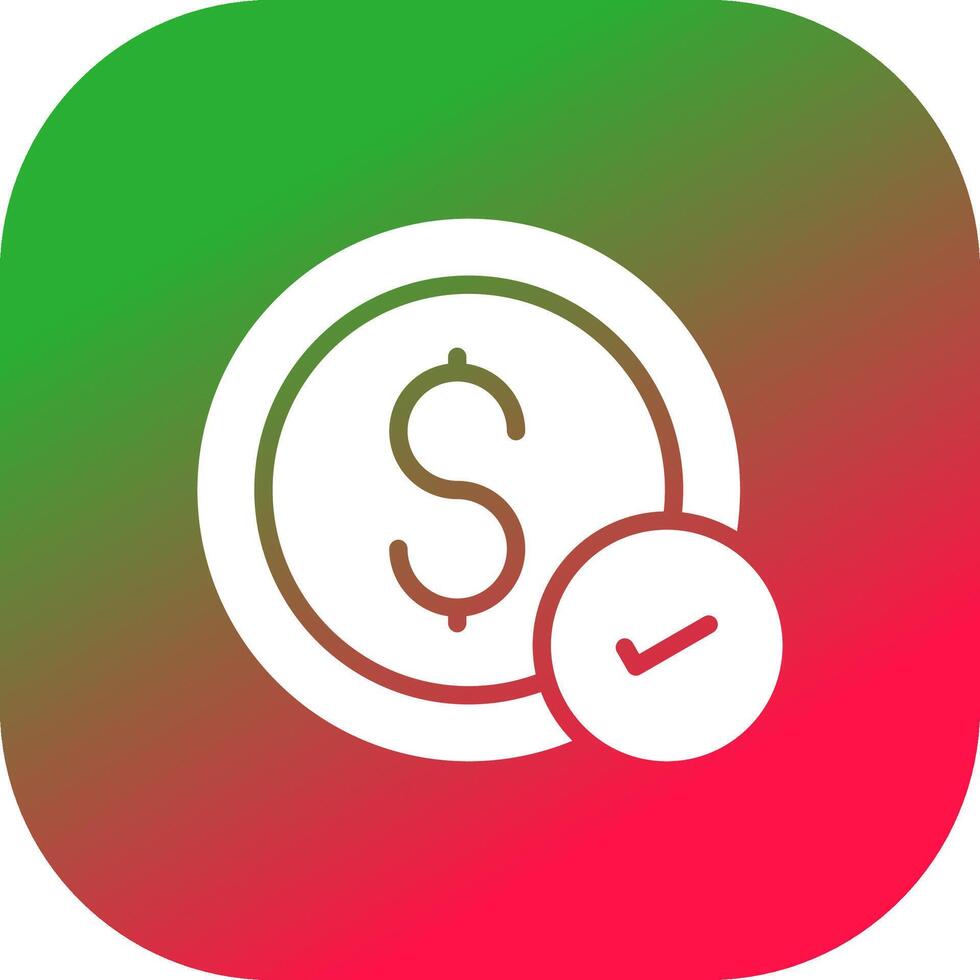 Money Check Creative Icon Design vector