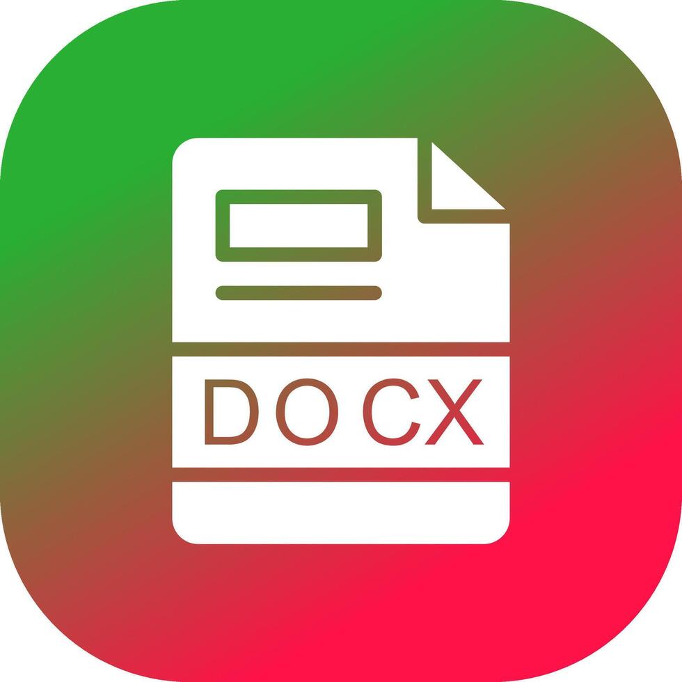 DOCX Creative Icon Design vector