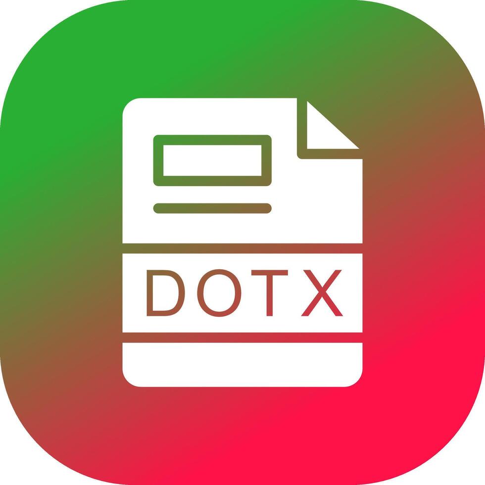 DOTX Creative Icon Design vector