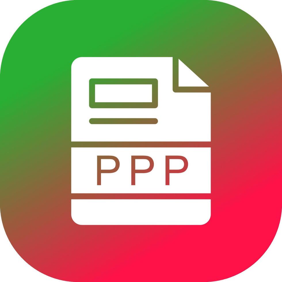 PPP Creative Icon Design vector