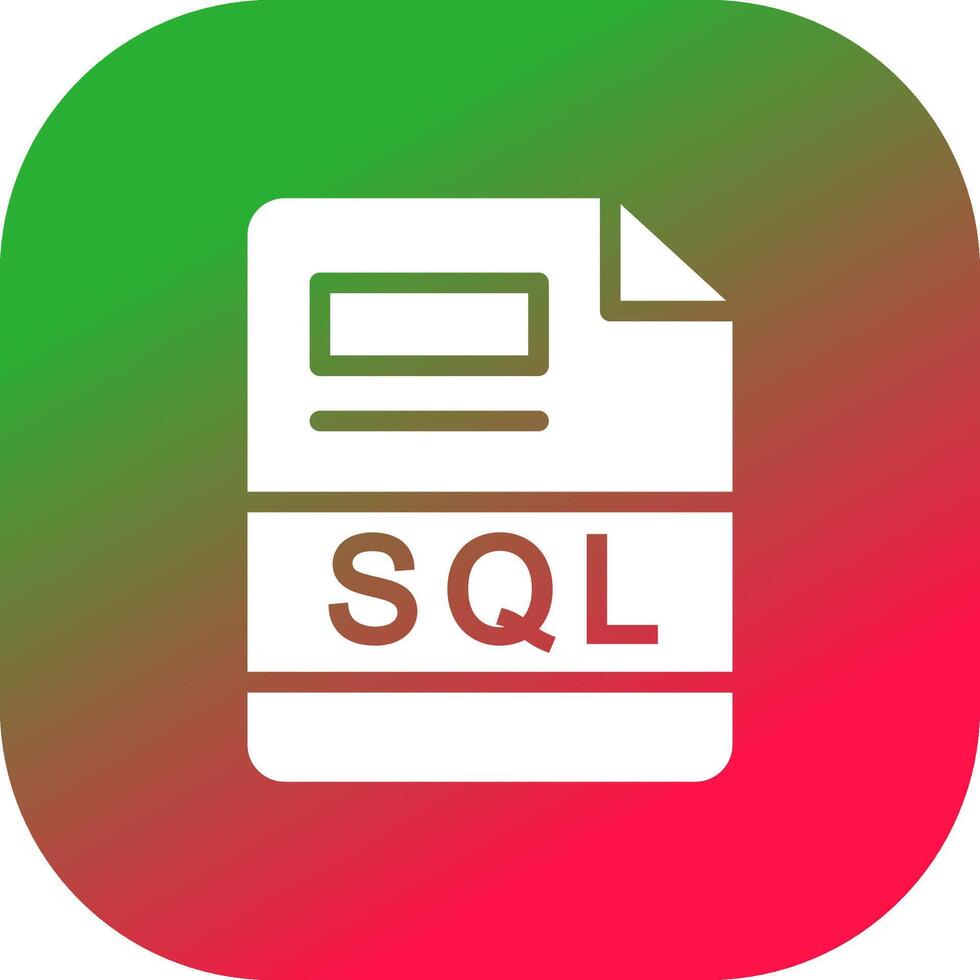 SQL Creative Icon Design vector