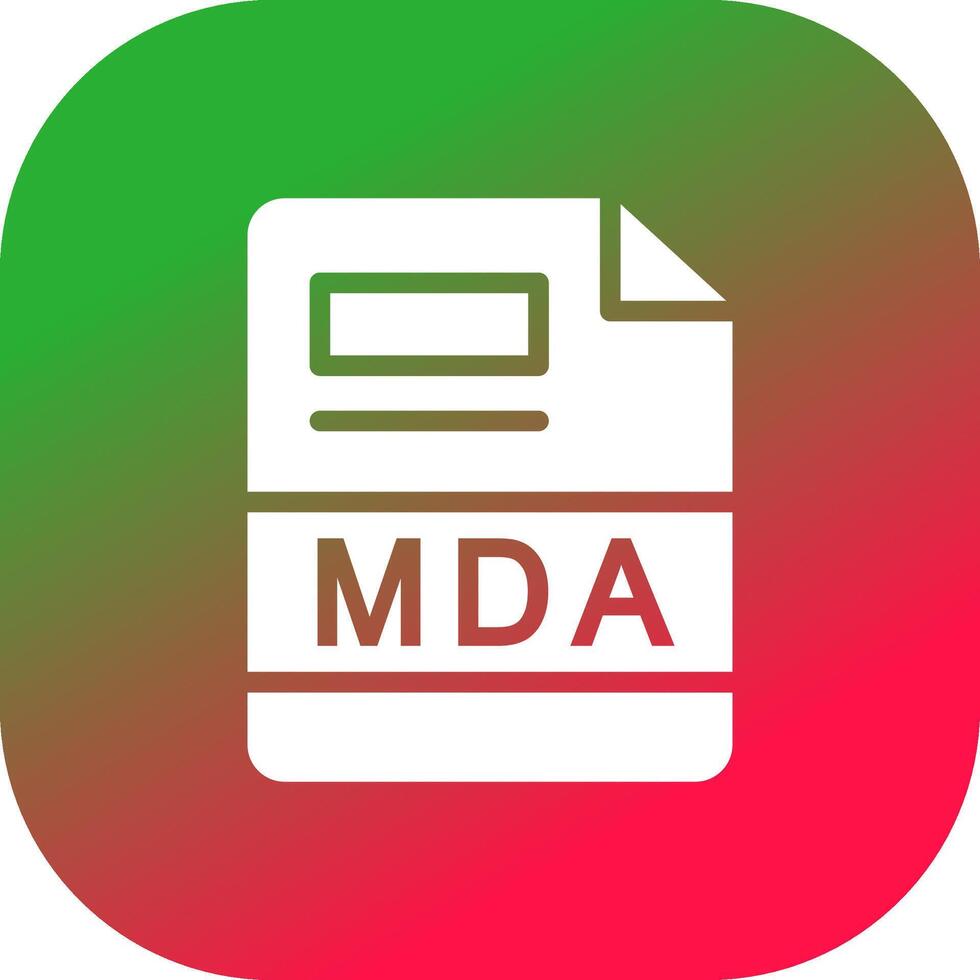 MDA Creative Icon Design vector