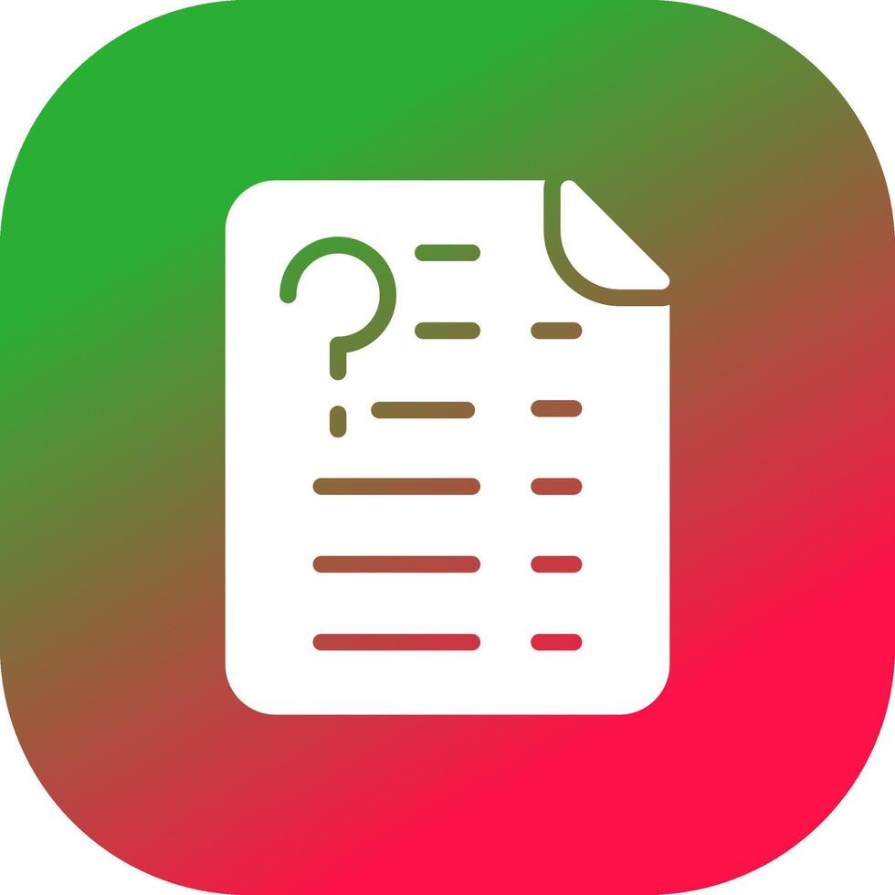 Question Creative Icon Design vector