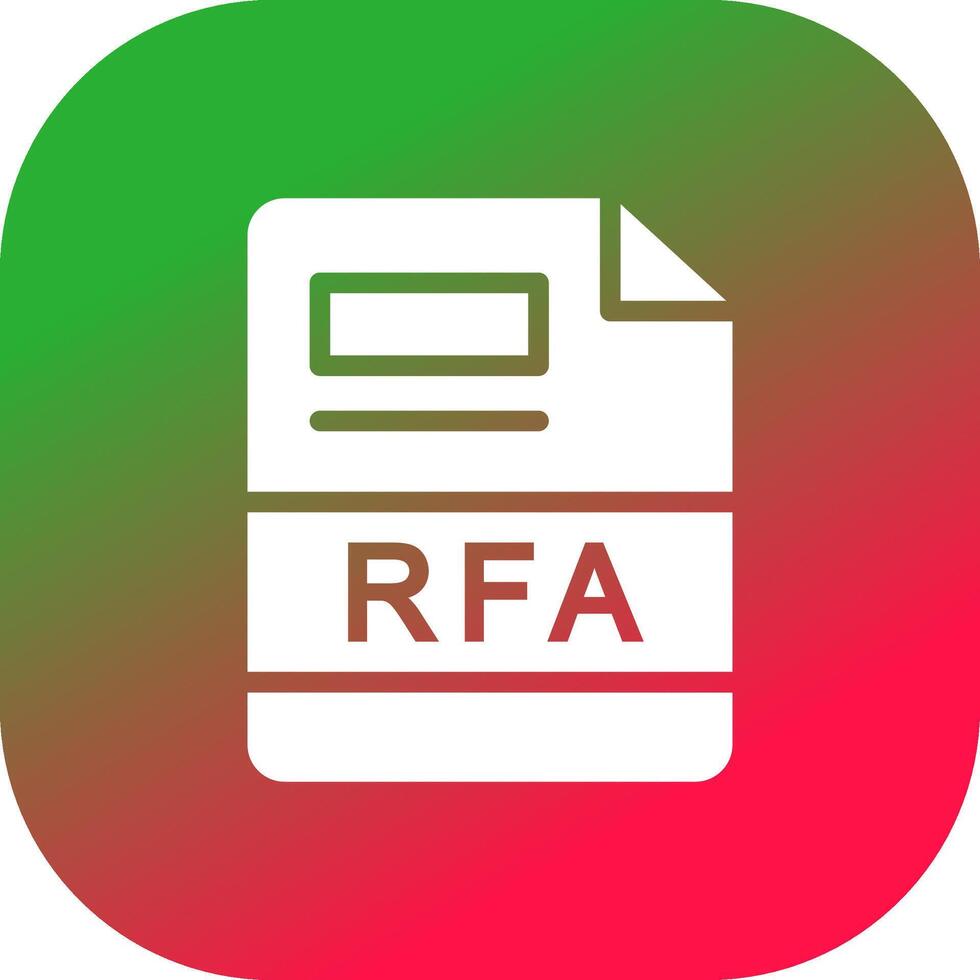 RFA Creative Icon Design vector