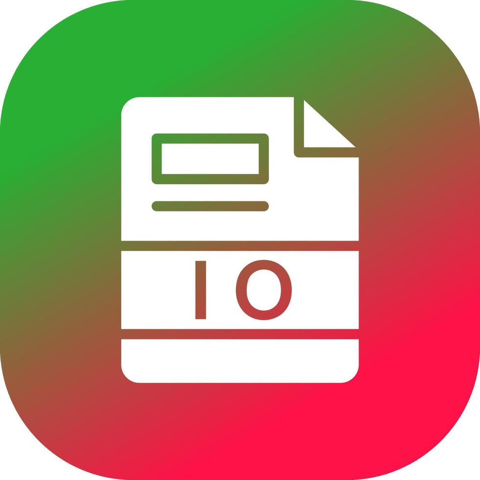 IO Creative Icon Design vector